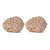 Carved Pine Cone (Set Of 2) 5.25"L X 4"H Resin Image 1