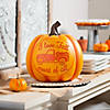 Carved Resin Pumpkin Fall Decoration Image 1