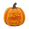 Carved Resin Pumpkin Fall Decoration Image 1
