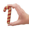 Carved Wood Candy Cane Ornaments - 6 Pc. Image 1