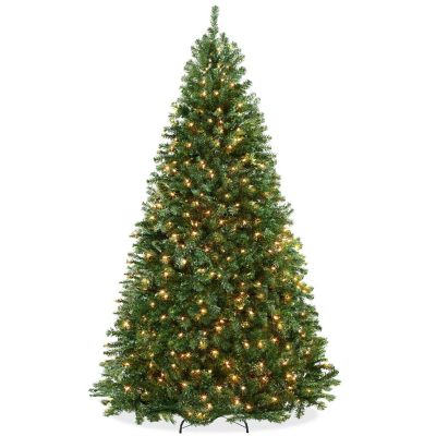 Casafield 6.5FT Pre-Lit Realistic Green Spruce Artificial Holiday Christmas Tree and Stand Image 1