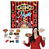 Casino Party Photo Booth Backdrop & Props Kit - 13 Pc. Image 1
