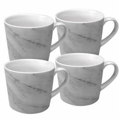Cavepop Modern Marble Coffee Mug Set of 4  12oz Image 1