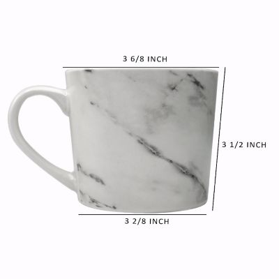 Cavepop Modern Marble Coffee Mug Set of 4  12oz Image 3
