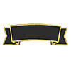 Chalkboard Banner Sign with Gold Glitter Image 1