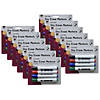 Charles Leonard Barrel Style Dry Erase Markers, Assorted Colors, Chisel Tip, 4 Per Pack, 12 Packs Image 1