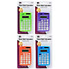 Charles Leonard Calculator, Hand Held, 8 Digit, Assorted Colors, Pack of 12, Carded Image 1