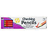 Charles Leonard Checking Pencil with Eraser, Red, 12 Per Box, 12 Boxes Image 1
