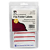 Charles Leonard File Folder Labels, Red, 248 Per Pack, 12 Packs Image 1