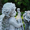 Cherub Angels with Violin and Harp Outdoor Garden Statues 15", Set of 2 Image 2