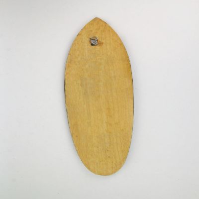 Chesapeake Bay  Set Of 2 Hand Carved Wood Surfboards Tiki Decor Lizard Turtle Wall Hanging Art Image 2
