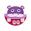 Chomping Paper Plate Hippo Craft Kit - Makes 12 Image 1