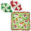 Christmas Fleece Pillow & Throw Craft Kit Assortment - Makes 12 Image 1