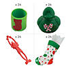 Christmas Toy-Filled Stocking Goody Bag Kit for 24 Image 1