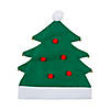 Christmas Tree Hats with Jingle Bells - 12 Pc. Image 1