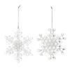 Clear Acrylic Snowflake Ornament (Set Of 24) 5.25"H Acrylic Image 1