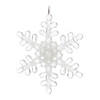 Clear Acrylic Snowflake Ornament (Set Of 24) 5.25"H Acrylic Image 2