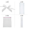 Clear Cellophane Bag Assortment with White Bow Kit for 244 Image 1