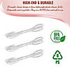 Clear Disposable Plastic Serving Salad Scissor Tongs (17 Tongs) Image 3