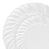 Clear Flair Plastic Dinnerware Value Set (144 Dinner Plates + 144 Salad Plates) Image 1