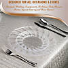 Clear Flair Plastic Dinnerware Value Set (144 Dinner Plates + 144 Salad Plates) Image 4
