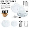 Clear Flair Plastic Dinnerware Value Set (36 Settings) Image 2