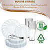 Clear Flair Plastic Dinnerware Value Set (36 Settings) Image 3