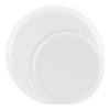 Clear Flat Round Disposable Plastic Dinnerware Value Set (40 Dinner Plates + 40 Salad Plates) Image 1