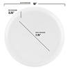 Clear Flat Round Disposable Plastic Dinnerware Value Set (40 Dinner Plates + 40 Salad Plates) Image 2