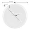 Clear Flat Round Disposable Plastic Dinnerware Value Set (40 Dinner Plates + 40 Salad Plates) Image 3
