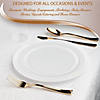 Clear Flat Round Disposable Plastic Dinnerware Value Set (40 Dinner Plates + 40 Salad Plates) Image 4