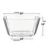 Clear Fluted Rectangular Disposable Plastic Pudding Cups (132 Cups) Image 2