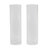 Clear Glass Cylinder Vases - 2 Pc. Image 1