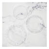 Clear Pebble Rim Plastic Party Plates Kit 30 Count Image 1