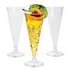 Clear Plastic Champagne Flutes - 25 Ct. Image 1