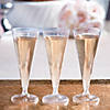 Clear Plastic Champagne Flutes - 25 Ct. Image 1