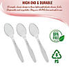 Clear Plastic Disposable Spoons (600 Spoons) Image 3