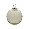 Clear Ribbed Ball Ornament (Set Of 12) 3"D, 4"D Glass Image 2