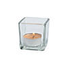 Clear Square Votive Candle Holders - 12 Pc. Image 1