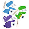 Clothespin Dinosaur Characters Craft Kit - Makes 12 Image 1