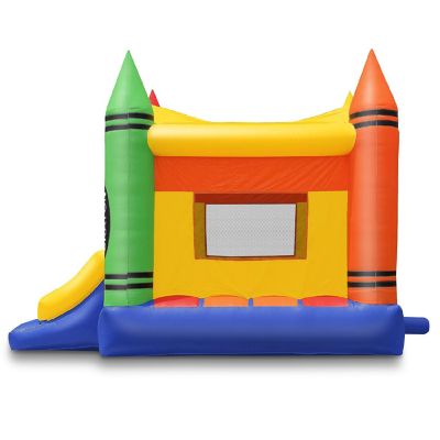 Cloud 9 17' x 13' Commercial Crayon Bounce House - 100% PVC Bouncer - Inflatable Only Image 3