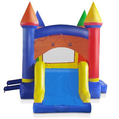 Cloud 9 Commercial Castle Bounce House for Kids, Bouncer with Water Slide and Blower Fan Image 1