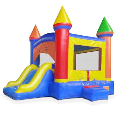 Cloud 9 Commercial Castle Bounce House for Kids, Bouncer with Water Slide and Blower Fan Image 2