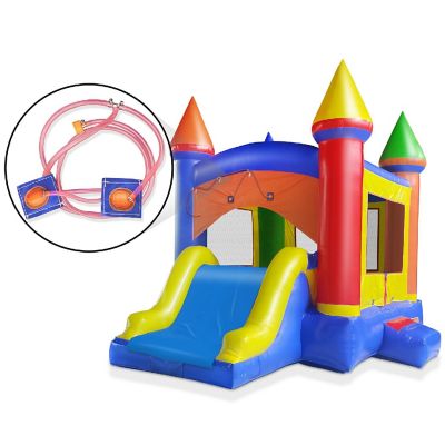 Cloud 9 Commercial Castle Bounce House for Kids, Bouncer with Water Slide and Blower Fan Image 3