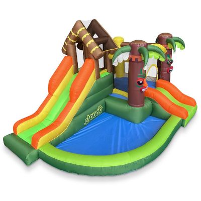Cloud 9 Jungle Bounce House with Two Slides and Blower, Inflatable Bouncer for Kids Image 2