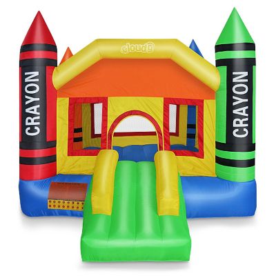 Cloud 9 Mini Crayon Bounce House Slide Jump Bouncer Inflatable Only Image 1