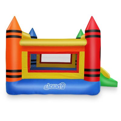 Cloud 9 Mini Crayon Bounce House Slide Jump Bouncer Inflatable Only Image 2