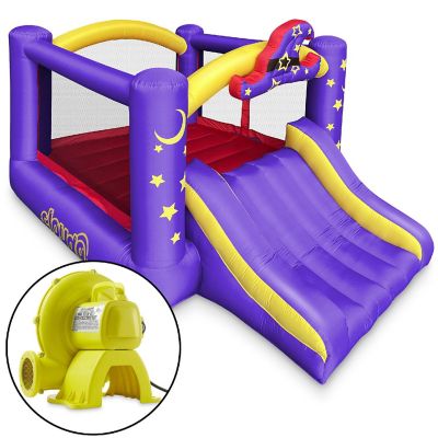 Cloud 9 Wizard Bounce House with Slide and Blower, Inflatable Bouncer for Kids Image 1