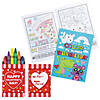 Color by Number Activity Books with Crayons Valentine Day Exchanges for 24 Image 1
