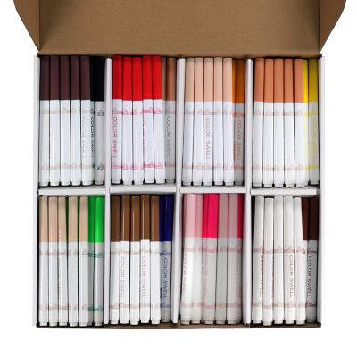Color Swell Broad Line Marker Classpack with Skin Tone Colors 288 Markers Image 1